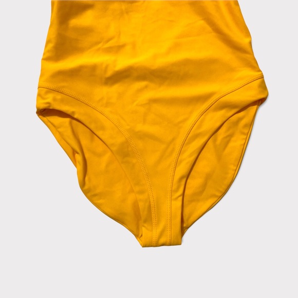 LDLA Los Angeles Santa Monica Yellow One Piece Swimsuit Size S NWOT - Picture 8 of 10